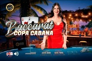 Banner del gioco Baccarat Copa Cabana con immagini vivaci a tema spiaggia.