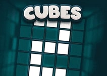 Banner che presenta il gioco di slot Cudes 2 con un vivace design a tema cubo.