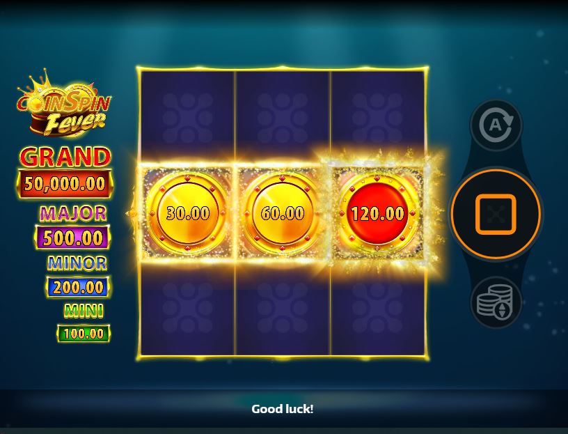 Coin spin fever gameplay