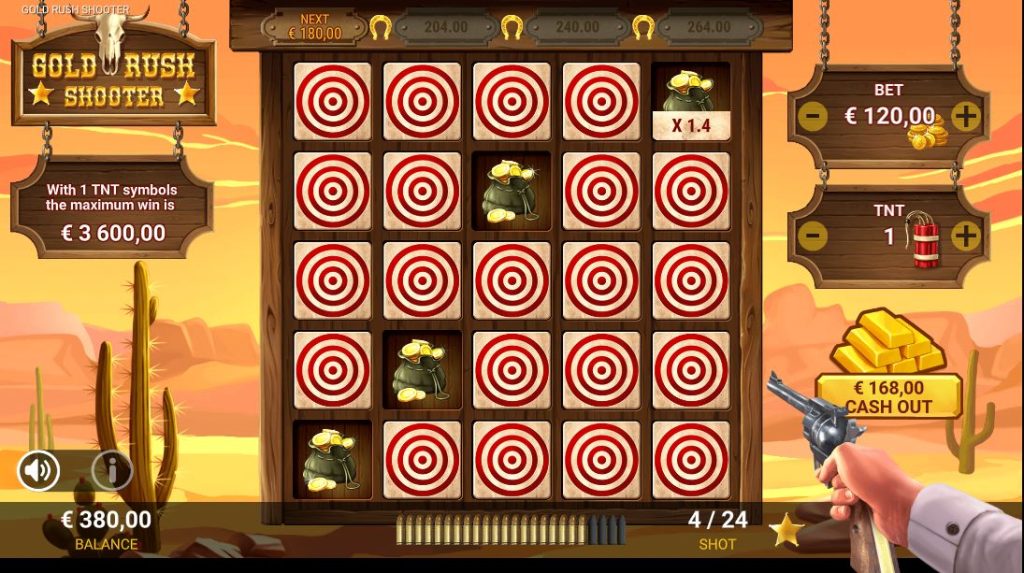 Gold rush shooter gameplay