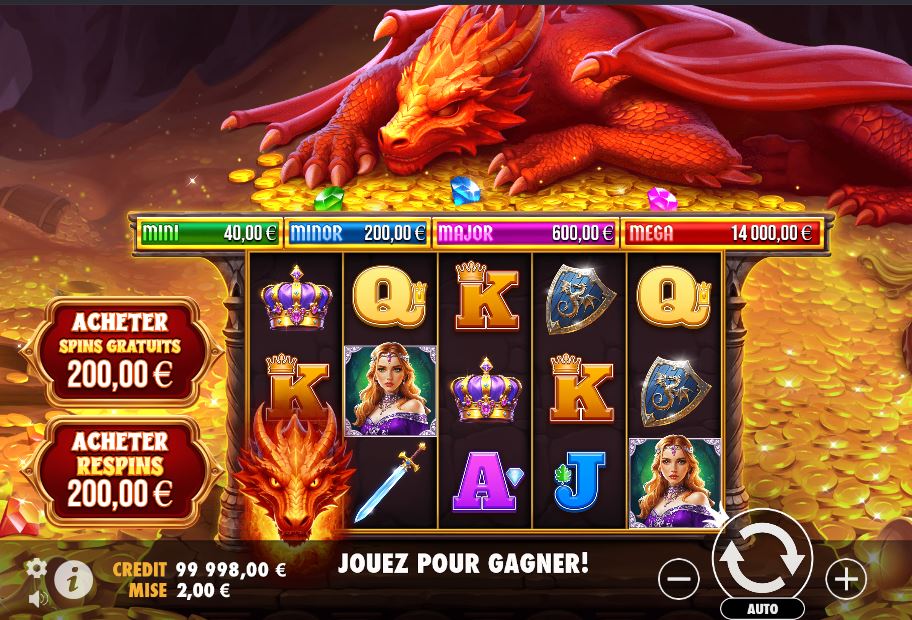 sleeping dragon slot gameplay